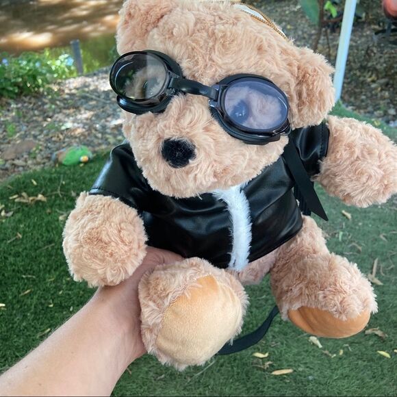 Dolls Kill Convertible Pilot Teddy Bear Plushie Bag Purse - Picture 1 of 8